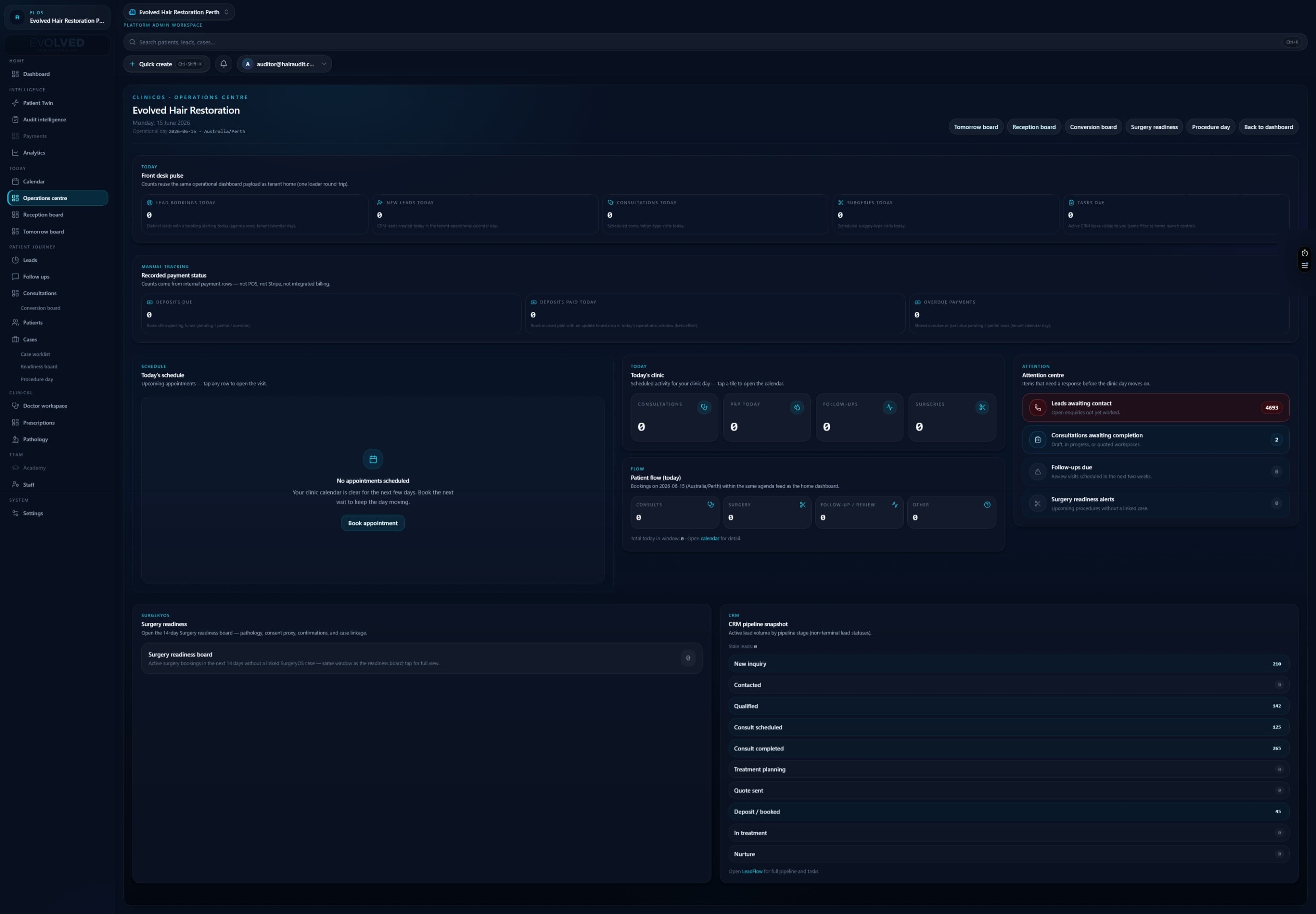 OperationsOS — FI OS interface preview